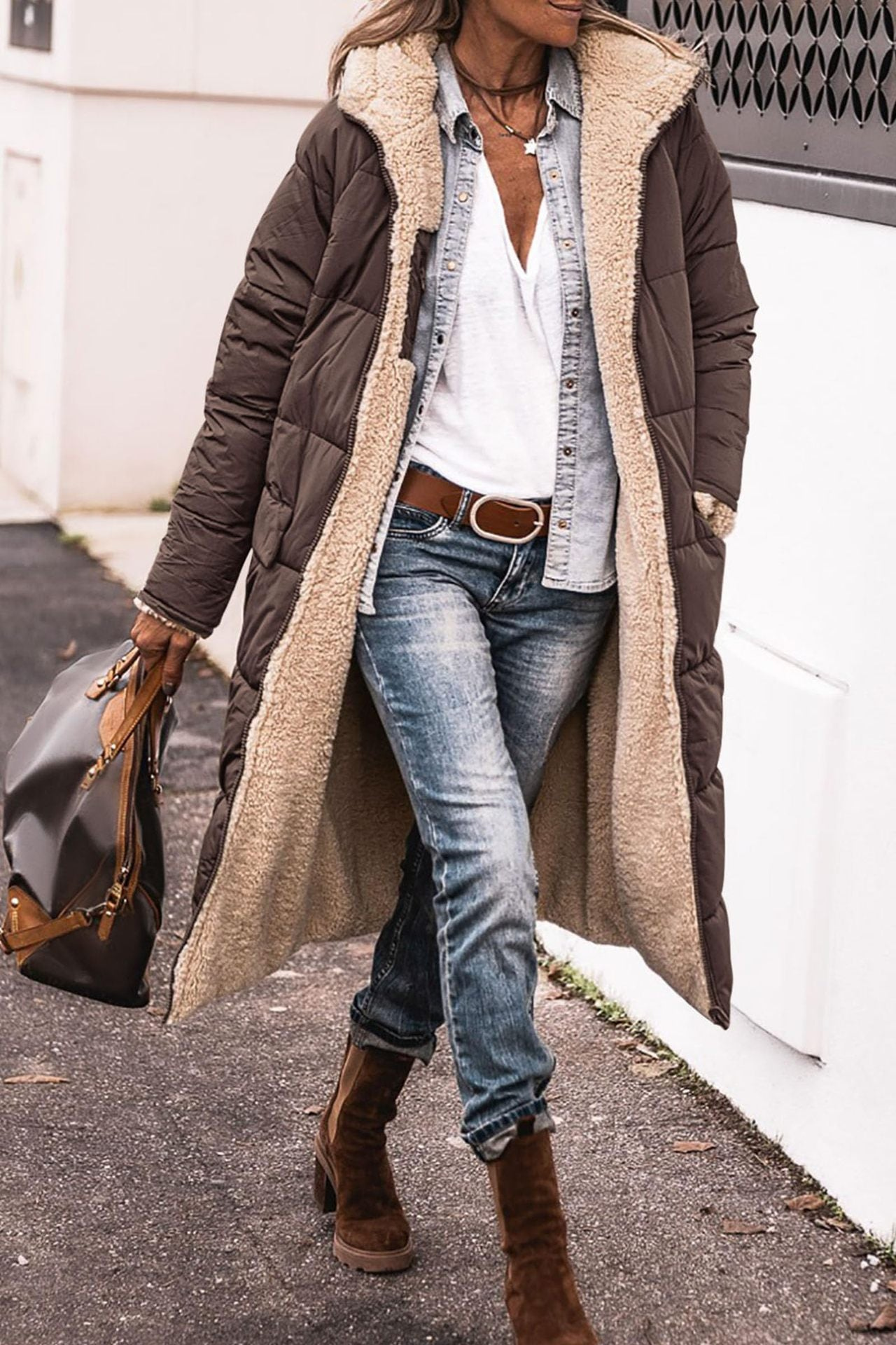 CECILIE I FLEECE-GEFÜTTERTE WINTERJACKE
