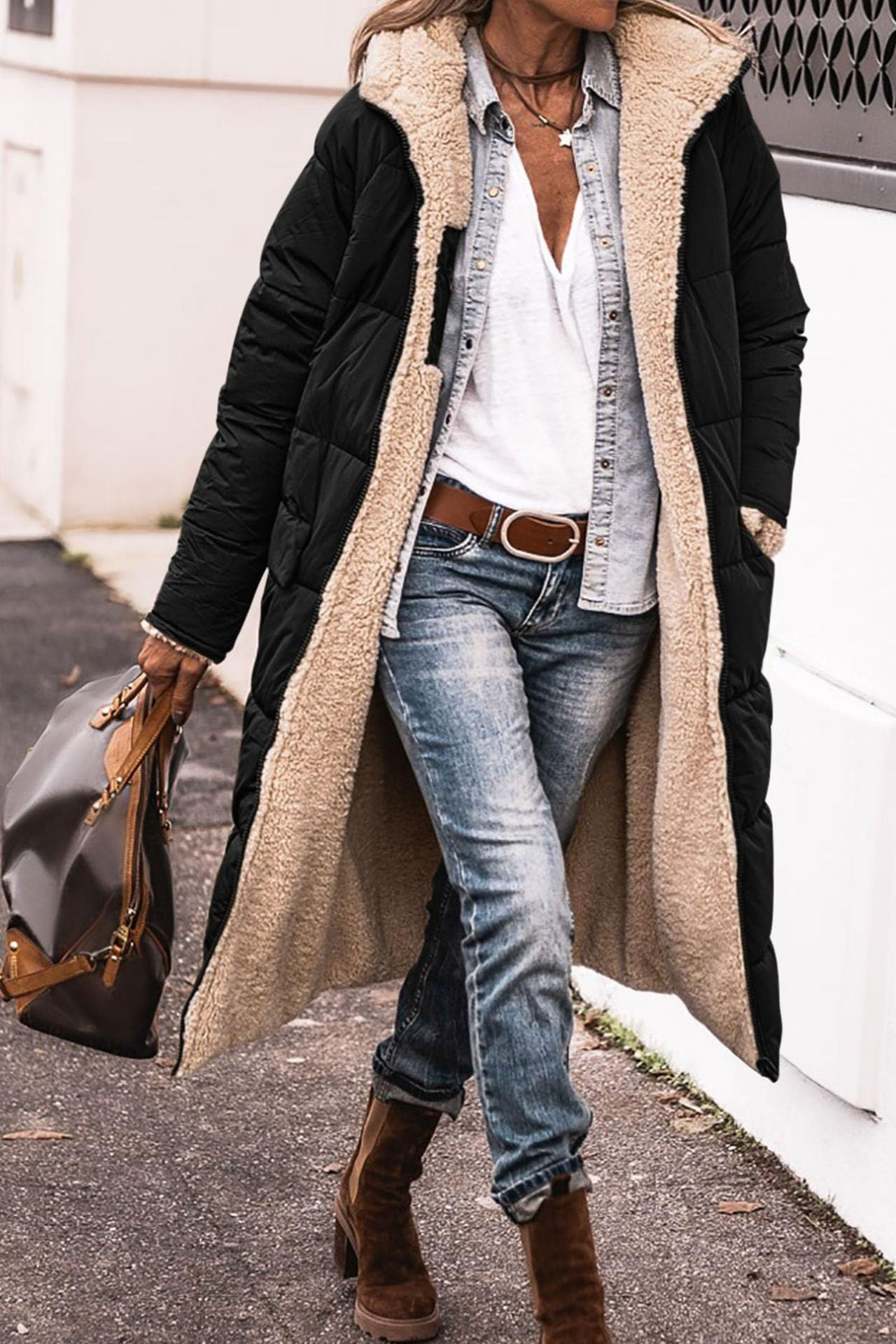 CECILIE I FLEECE-GEFÜTTERTE WINTERJACKE