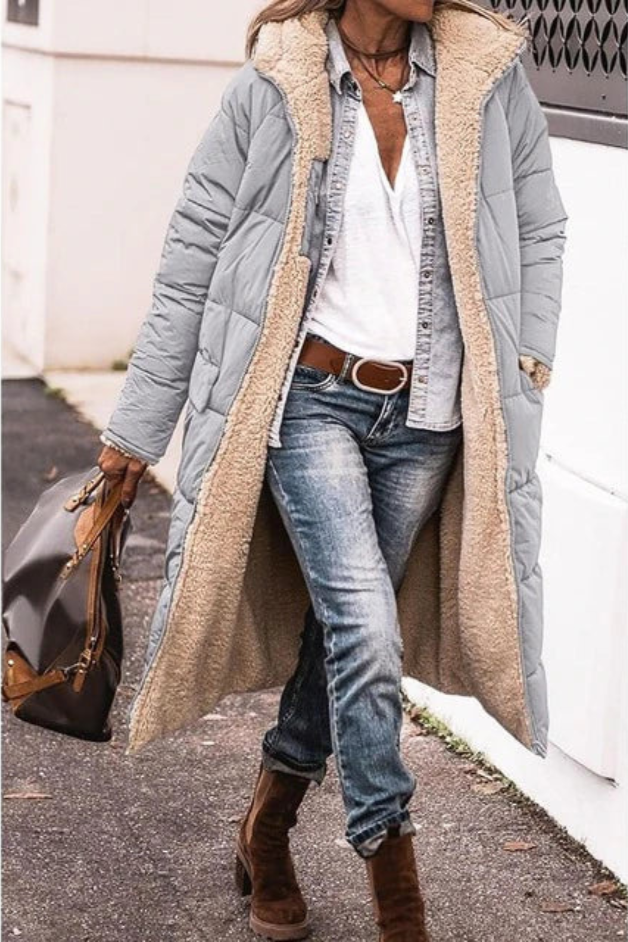 CECILIE I FLEECE-GEFÜTTERTE WINTERJACKE