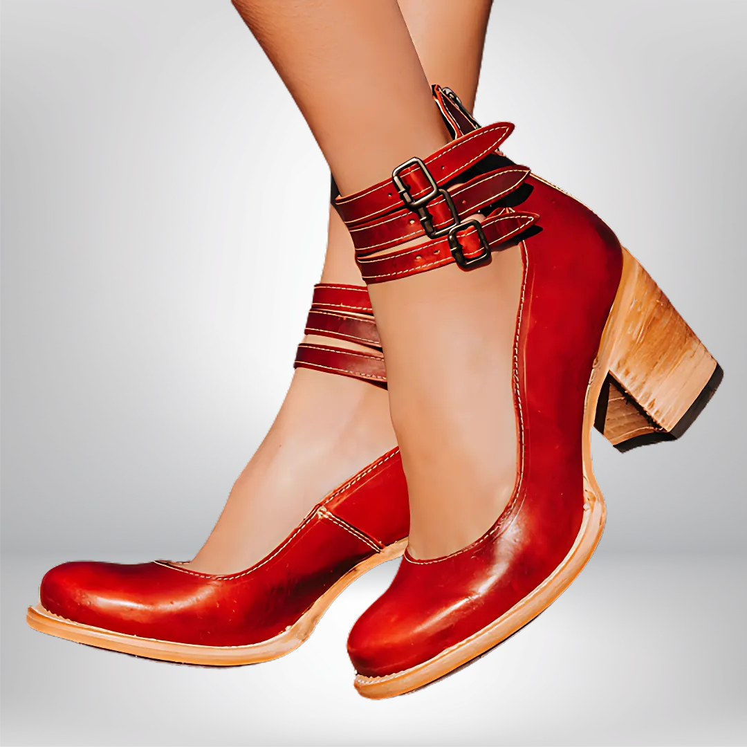 Lena | Premium Leder Keilschuhe