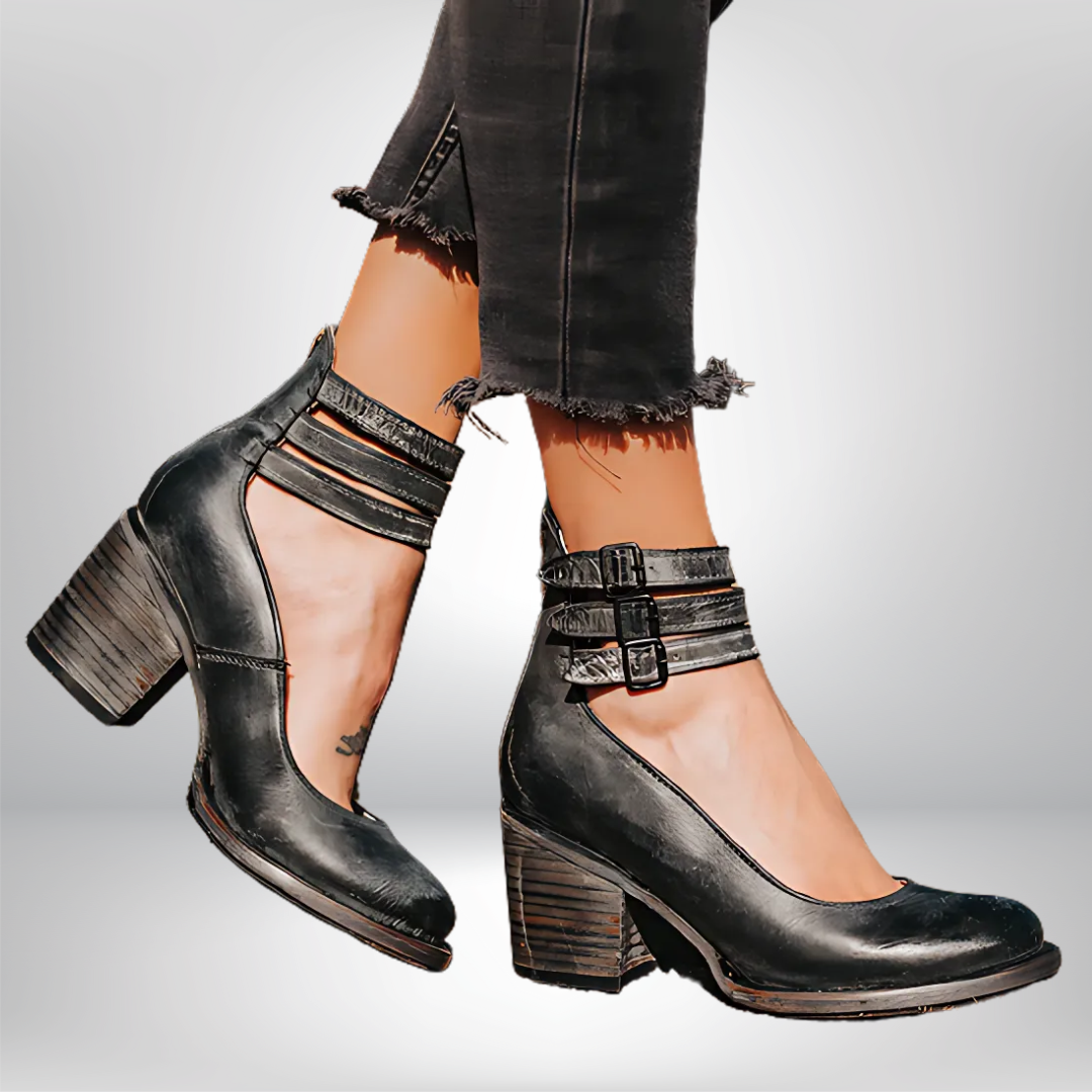 Lena | Premium Leder Keilschuhe