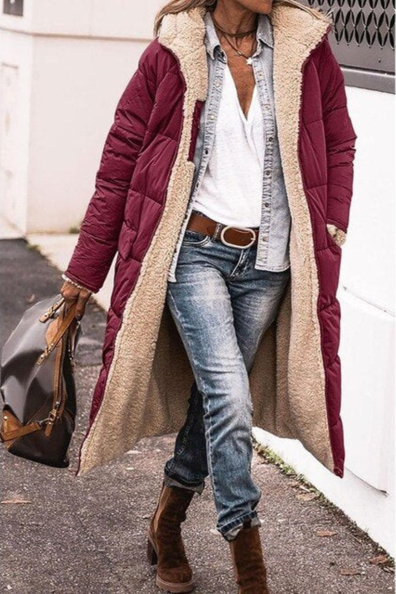 CECILIE I FLEECE-GEFÜTTERTE WINTERJACKE