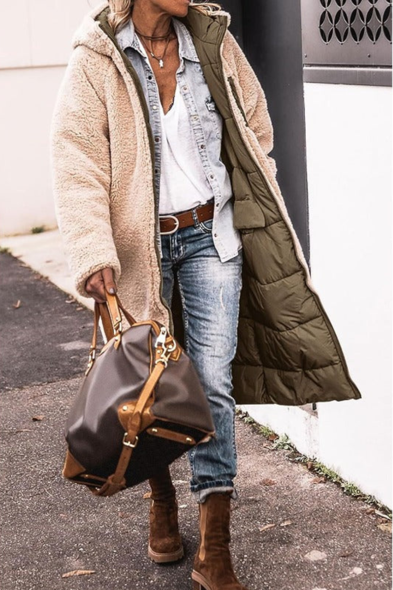 CECILIE I FLEECE-GEFÜTTERTE WINTERJACKE