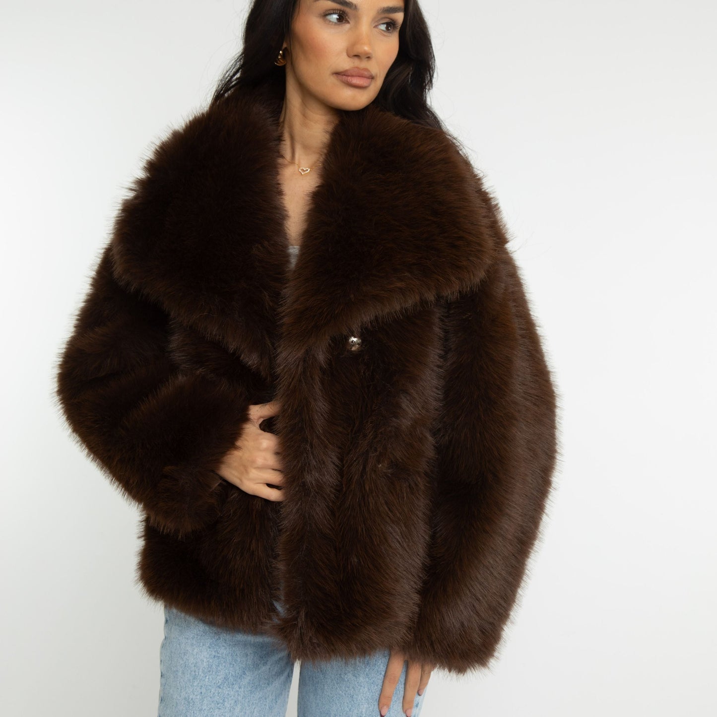 MARLENA I WINTERJACKE AUS KUNSTFELL