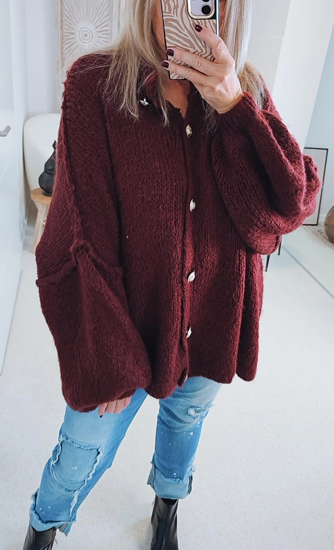 THEKLA I ELEGANTE STRICKJACKE