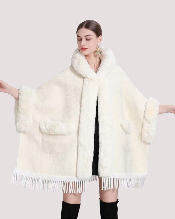 TONI I FLEECE-WINTERMANTEL MIT KAPUZE