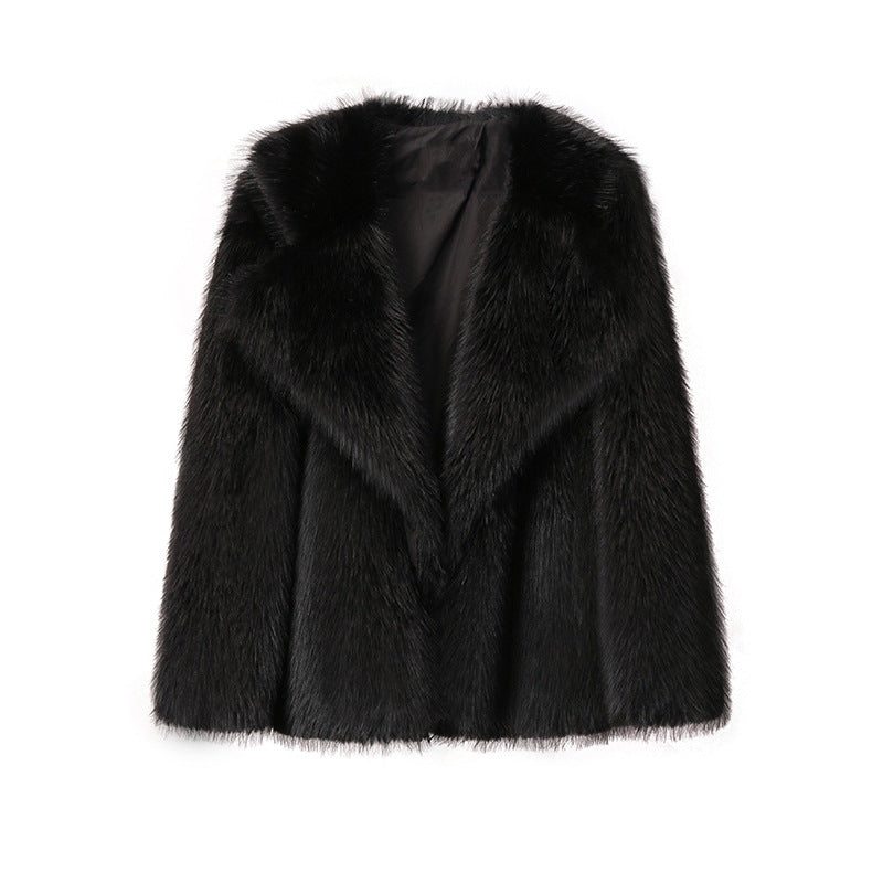 ELISABETH I FAUX-FELZMANTEL