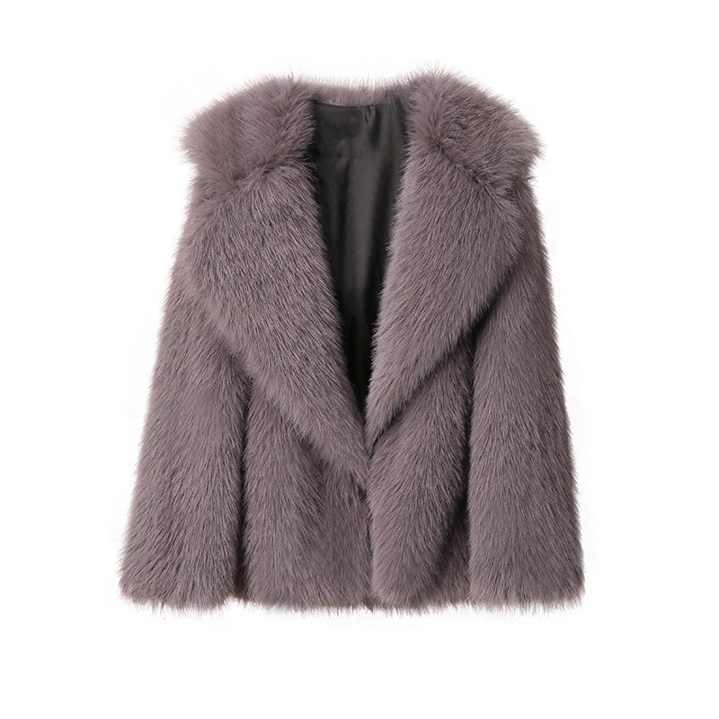 ELISABETH I FAUX-FELZMANTEL