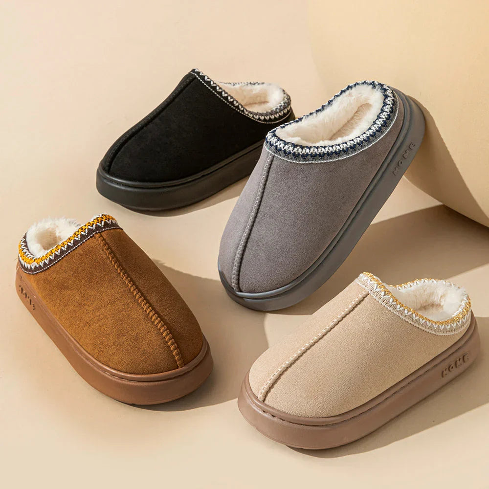 Sally | Premium Damen Slipper mit Fell