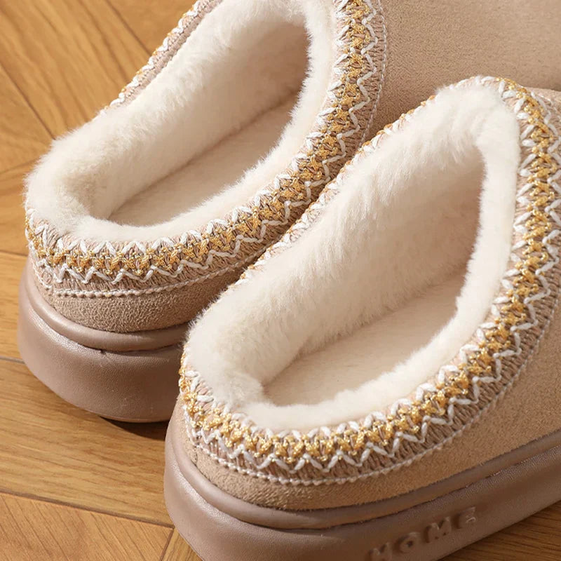 Sally | Premium Damen Slipper mit Fell