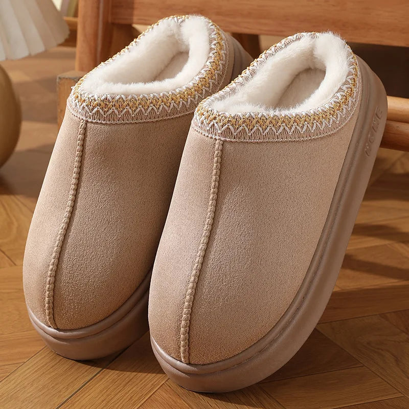Sally | Premium Damen Slipper mit Fell