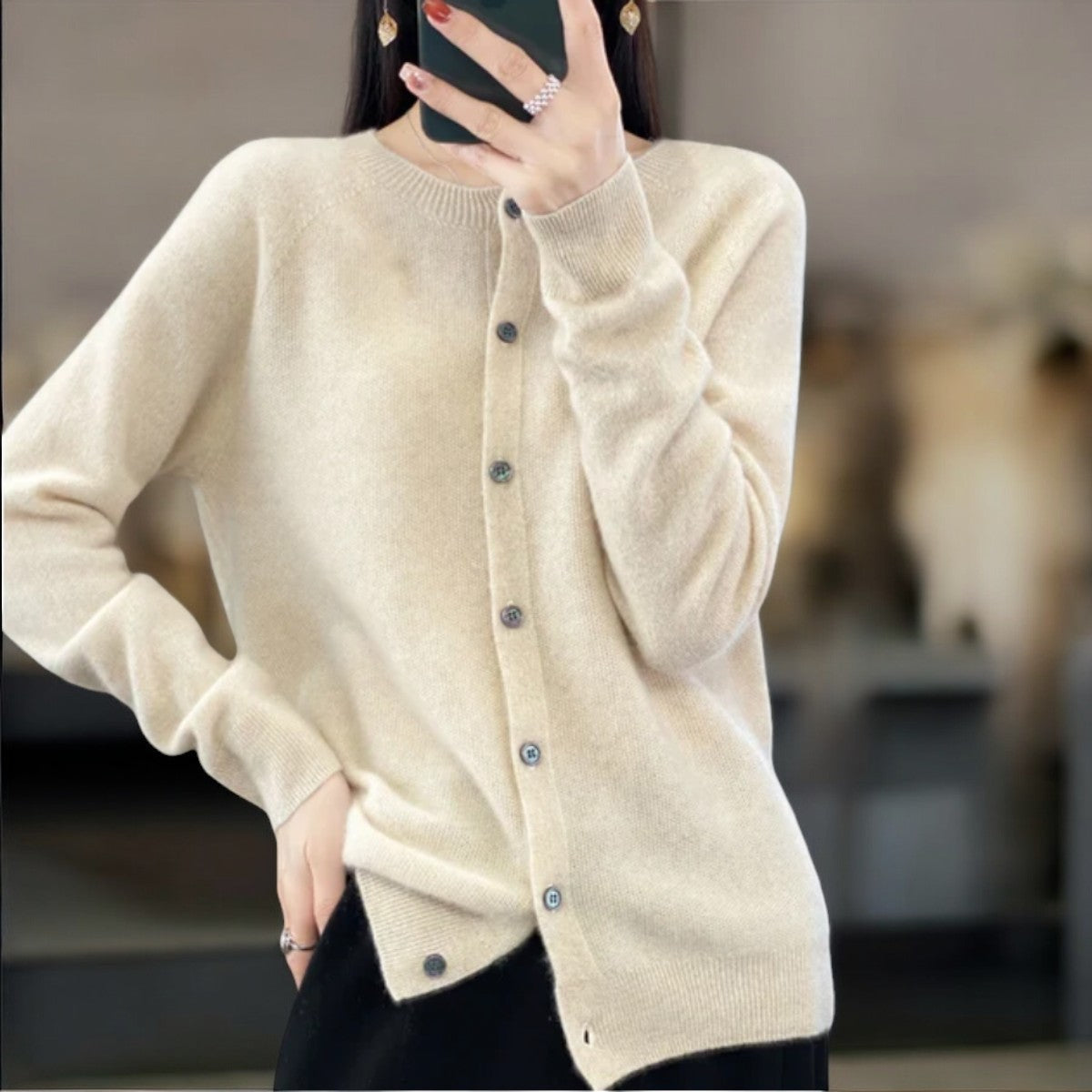 VIVIENNE I WARME GEMÜTLICHE STRICKJACKE