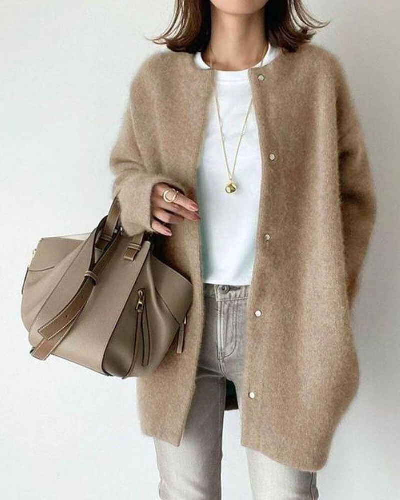 HAEZEL I WARME STRICKJACKE
