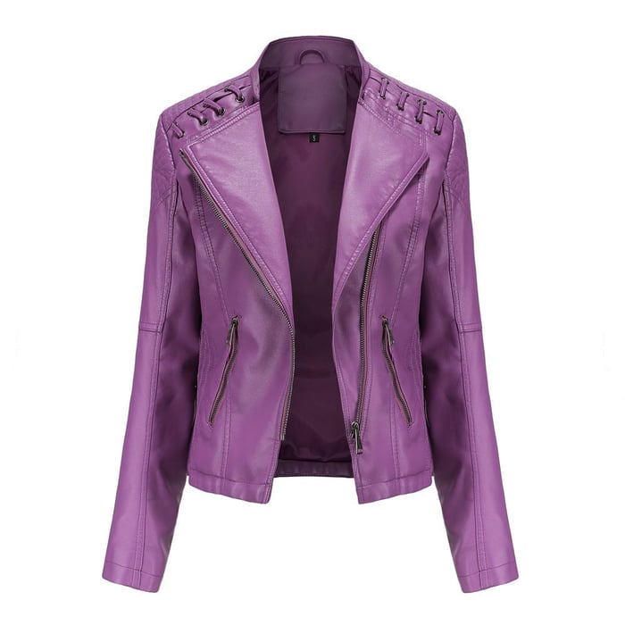 KARIN I STYLISCHE LEDERJACKE