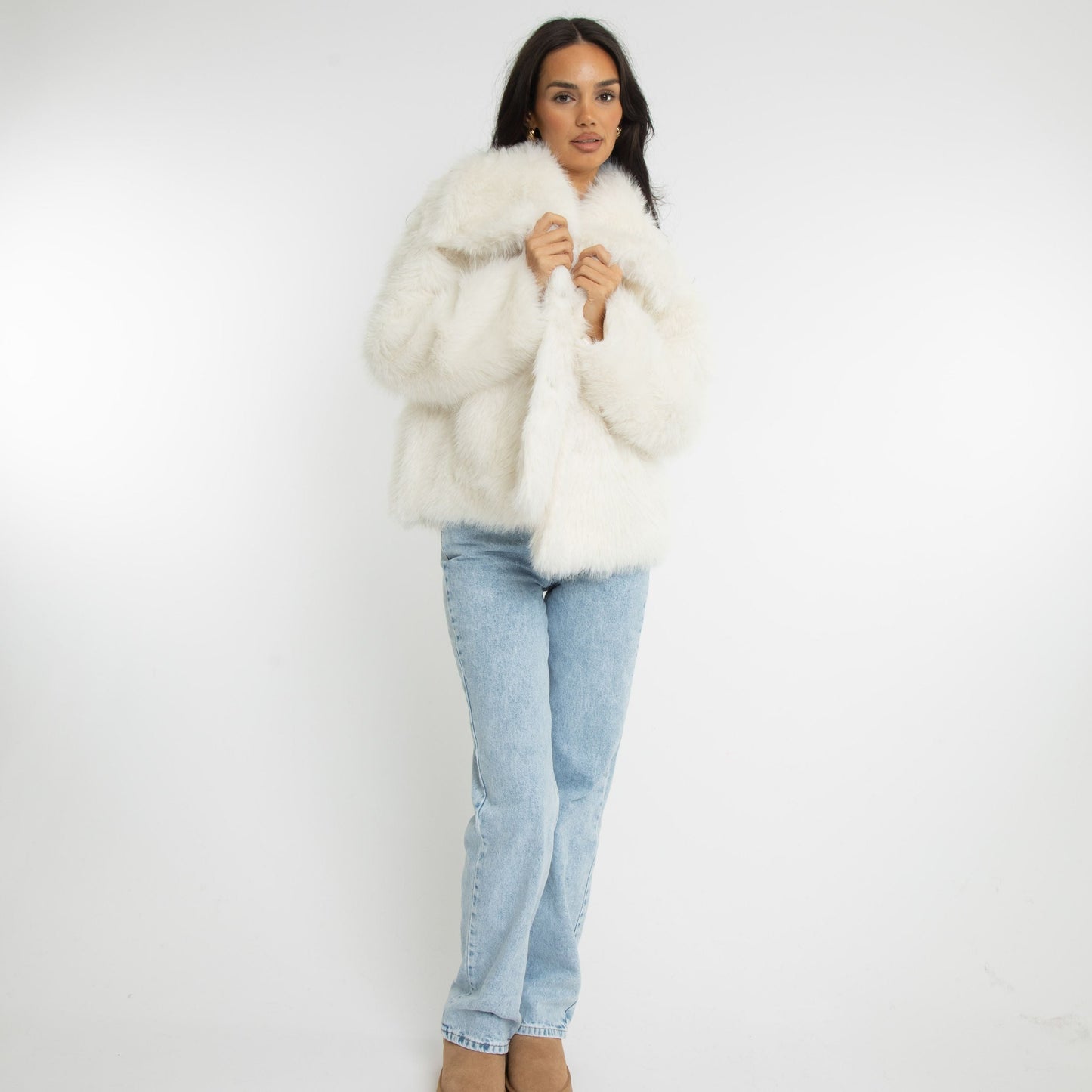 MARLENA I WINTERJACKE AUS KUNSTFELL