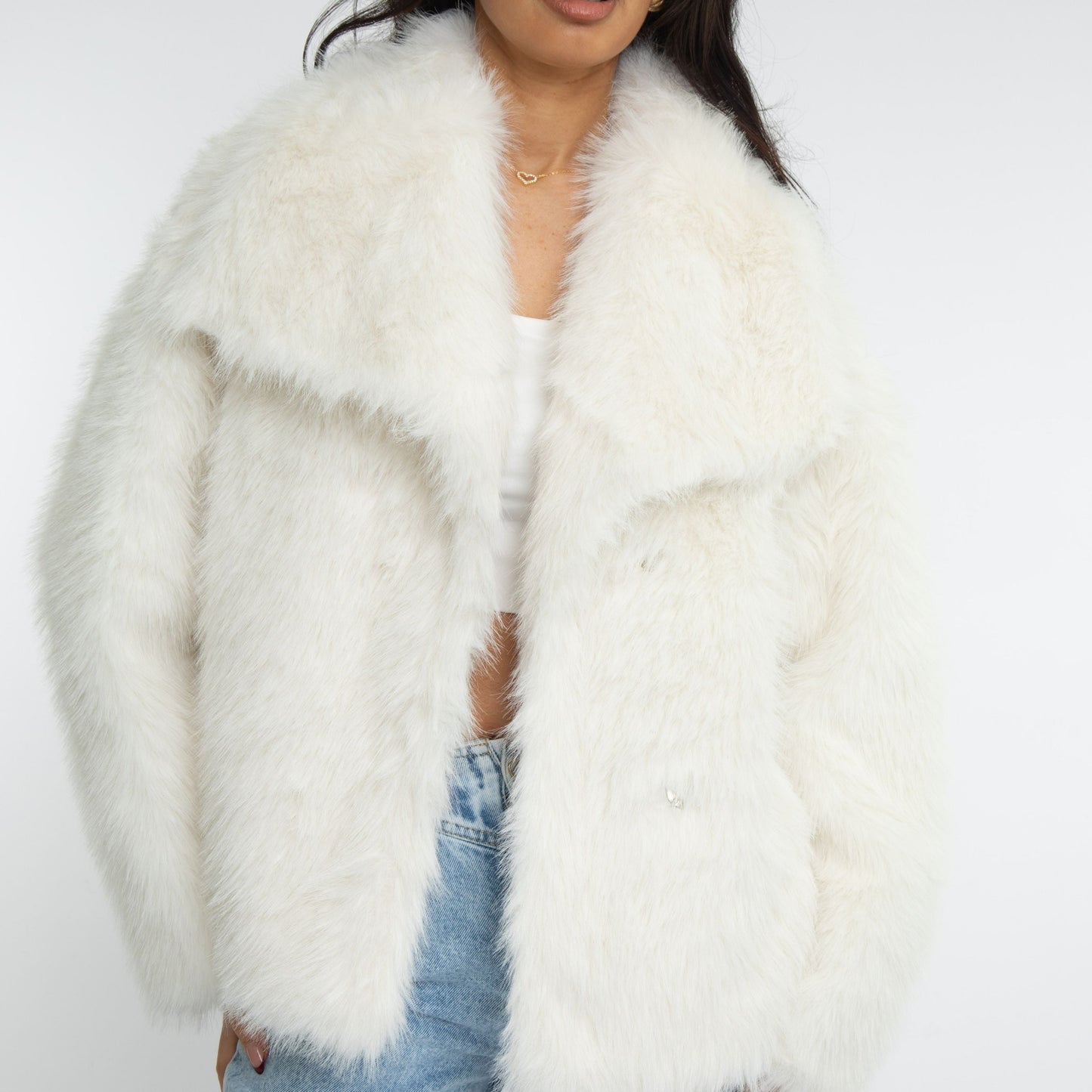MARLENA I WINTERJACKE AUS KUNSTFELL
