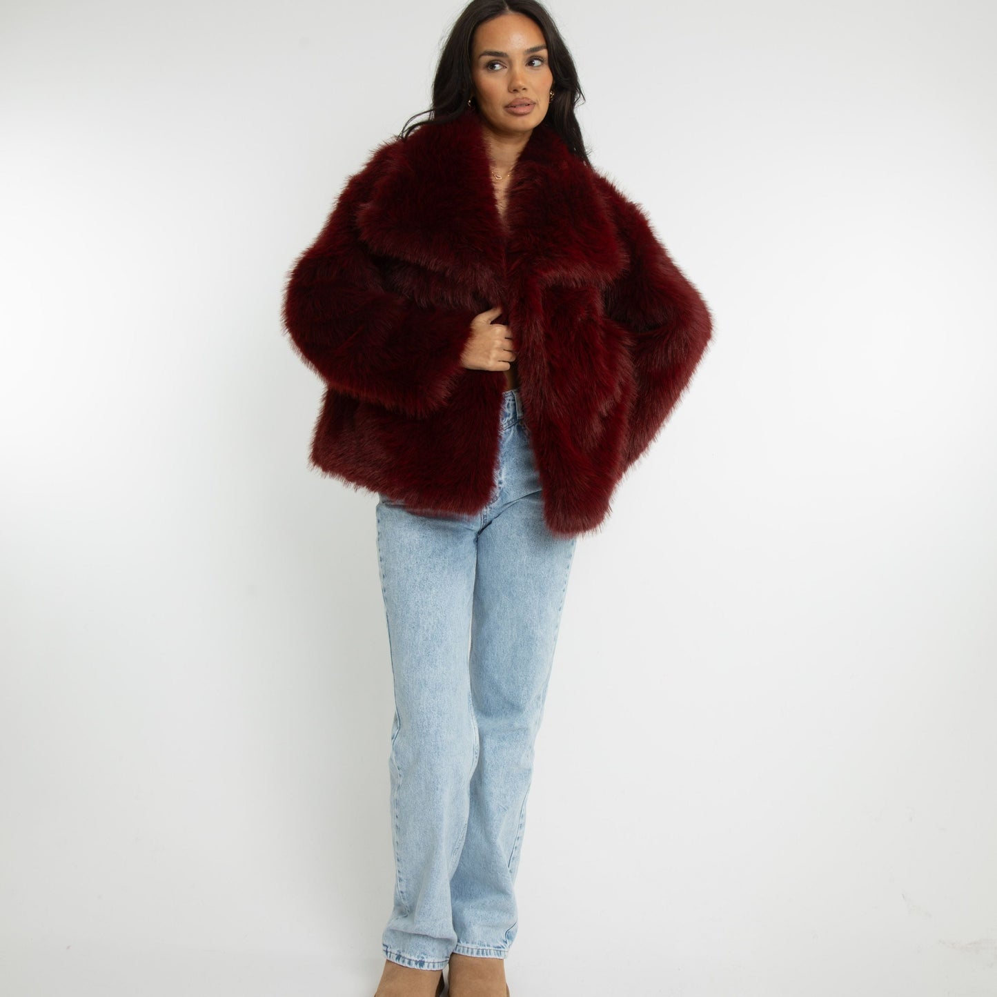 MARLENA I WINTERJACKE AUS KUNSTFELL
