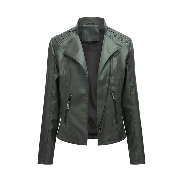 KARIN I STYLISCHE LEDERJACKE