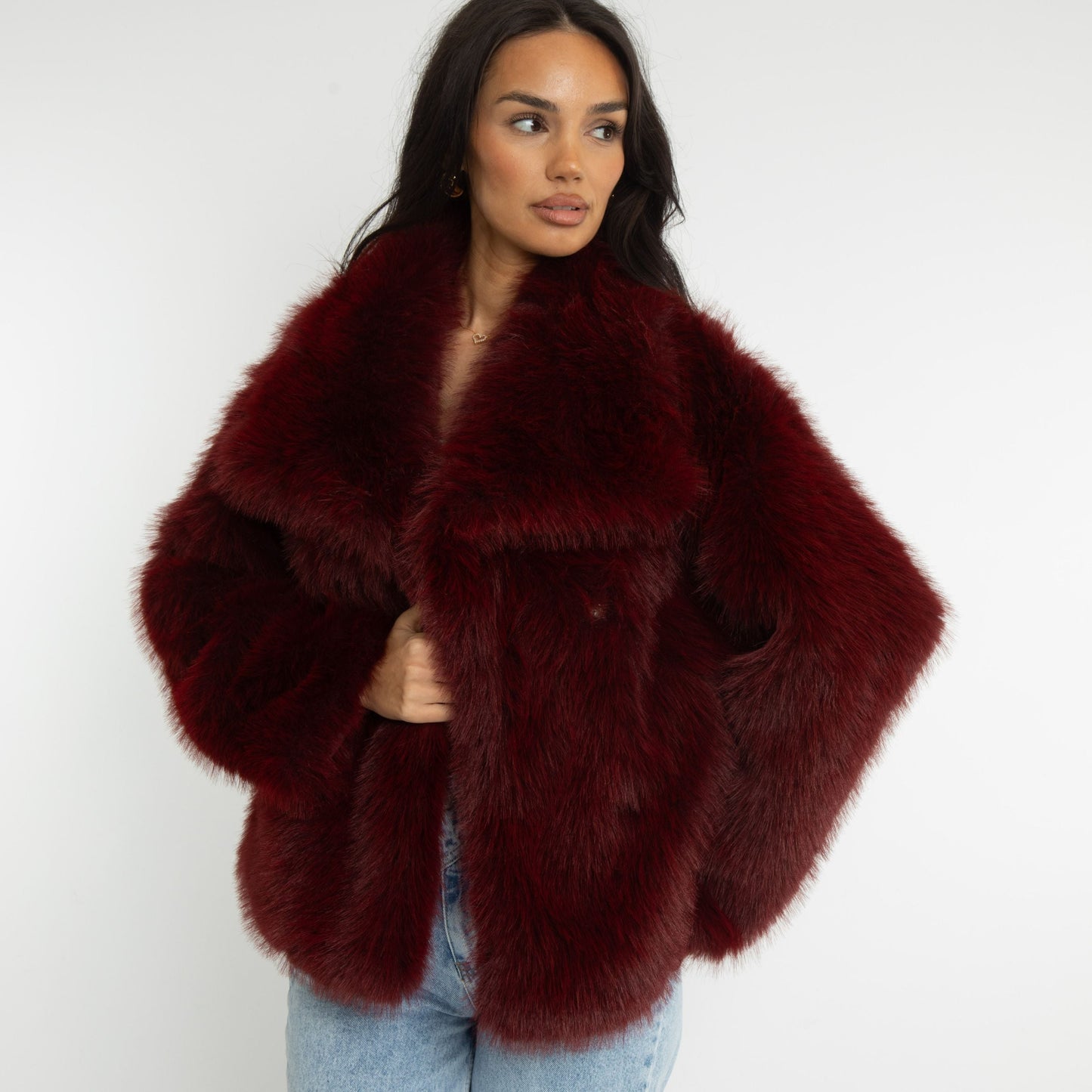 MARLENA I WINTERJACKE AUS KUNSTFELL
