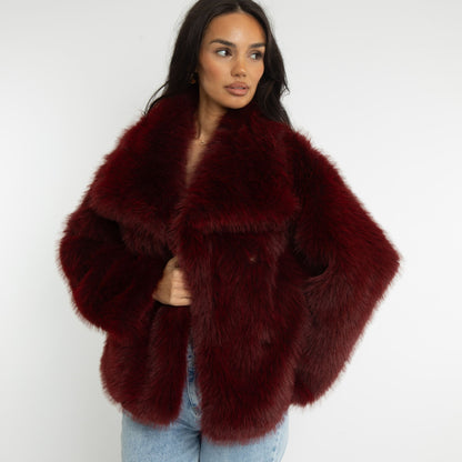 MARLENA I WINTERJACKE AUS KUNSTFELL
