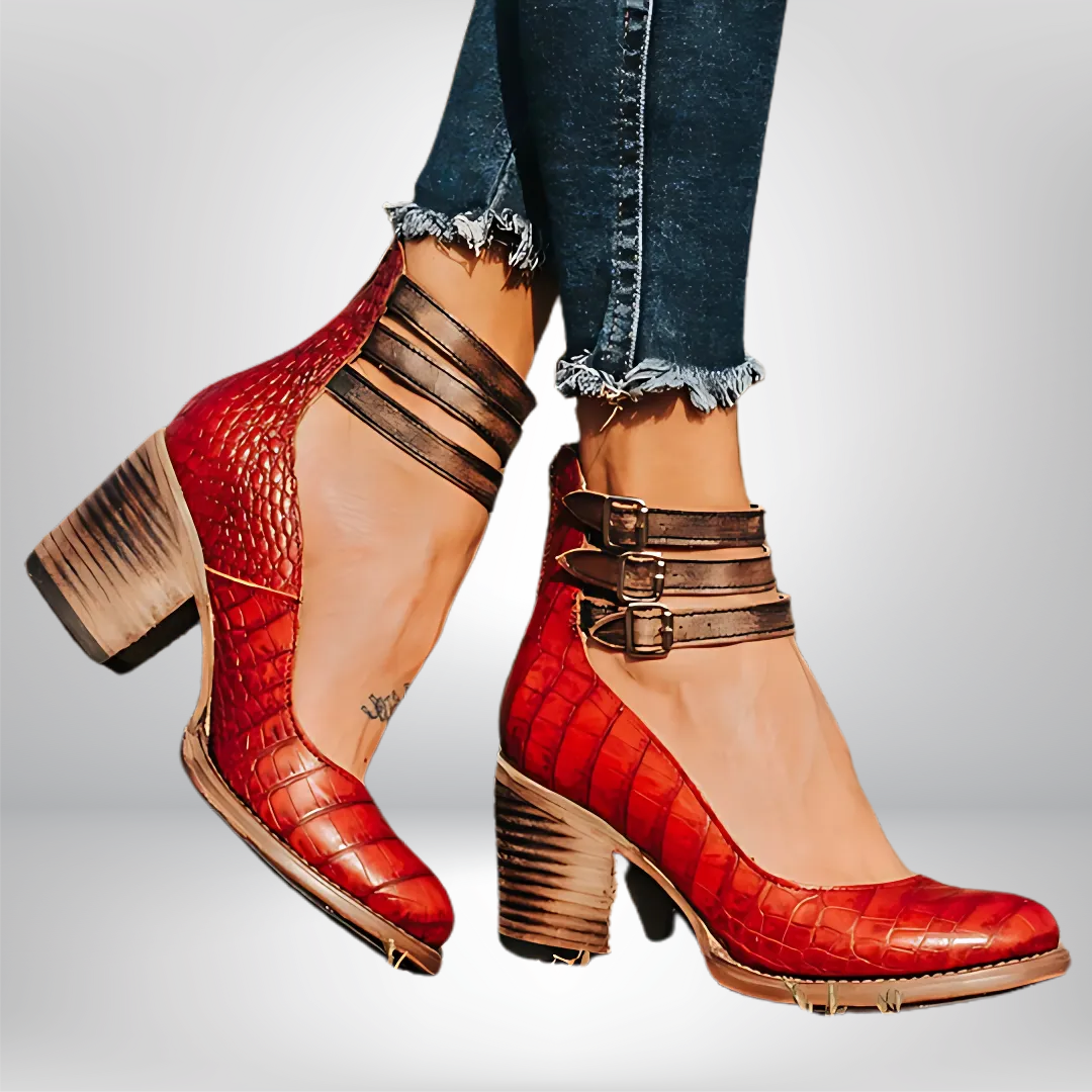 Lena | Premium Leder Keilschuhe