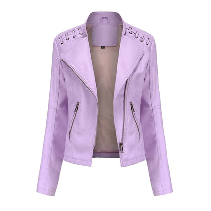 KARIN I STYLISCHE LEDERJACKE