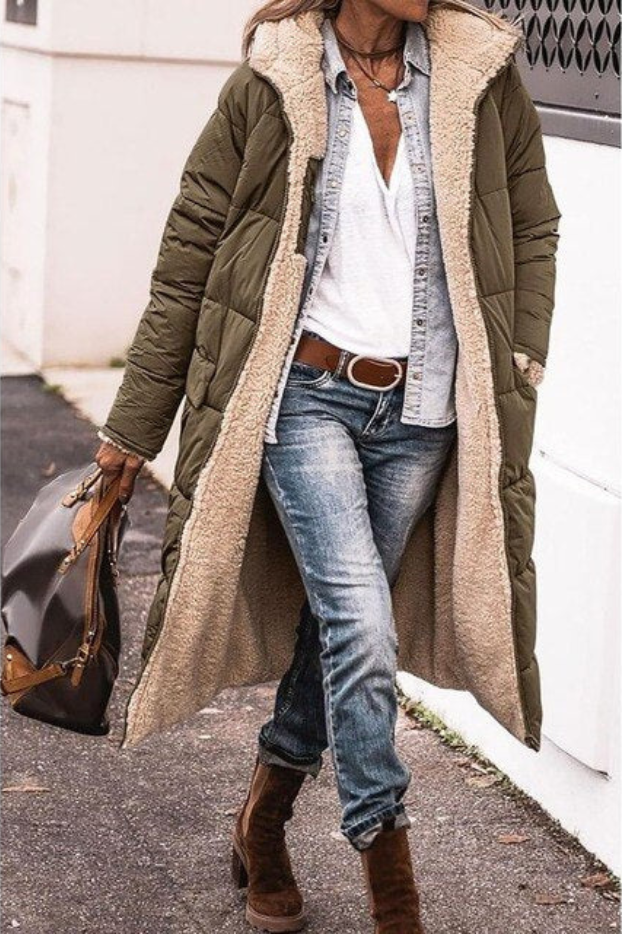 CECILIE I FLEECE-GEFÜTTERTE WINTERJACKE