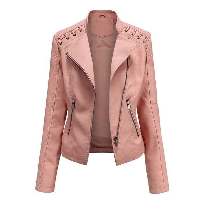 KARIN I STYLISCHE LEDERJACKE