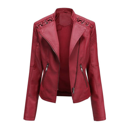 KARIN I STYLISCHE LEDERJACKE