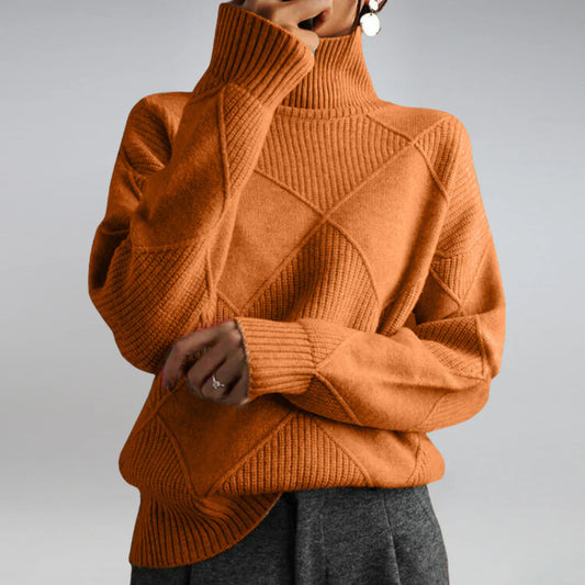 GISELLA I ROLLKRAGENSTRICKPULLOVER