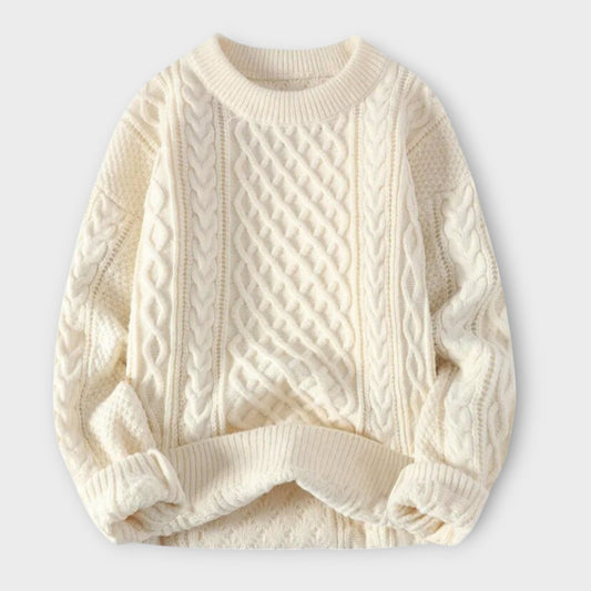 YANNIK I LÄSSIGER STRICK-PULLOVER