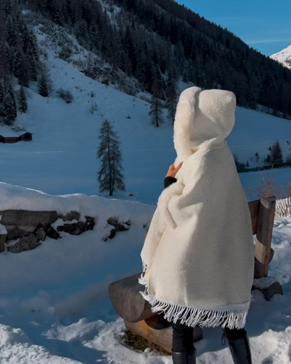 TONI I FLEECE-WINTERMANTEL MIT KAPUZE