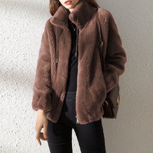 JASMINA I FLEECE-WINTERMANTEL