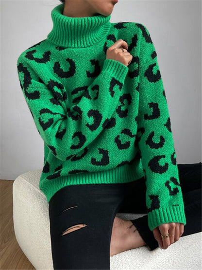 HENRIETTE I LEOPARDENMUSTER-PULLOVER