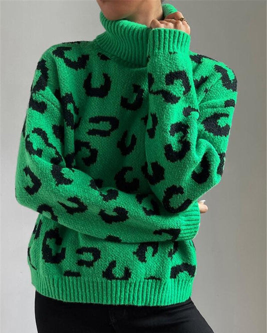 HENRIETTE I LEOPARDENMUSTER-PULLOVER