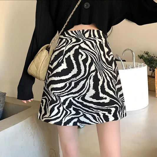 ULLA I MINIROCK MIT ZEBRADRUCK