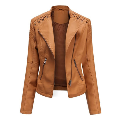 KARIN I STYLISCHE LEDERJACKE