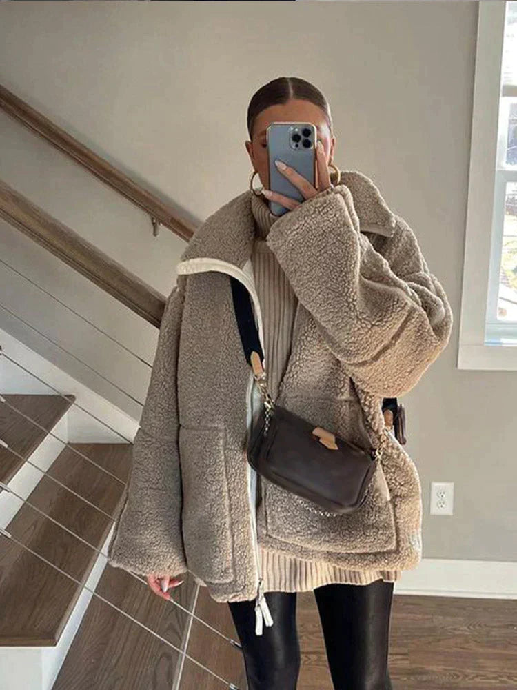 IDUNA I LOCKER SITZENDE FLEECEJACKE