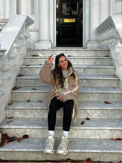 IDUNA I LOCKER SITZENDE FLEECEJACKE
