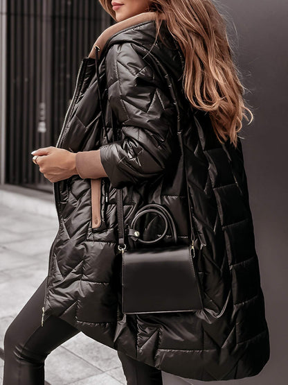 VIKTORIA I GESTEPPTER WINTERMANTEL