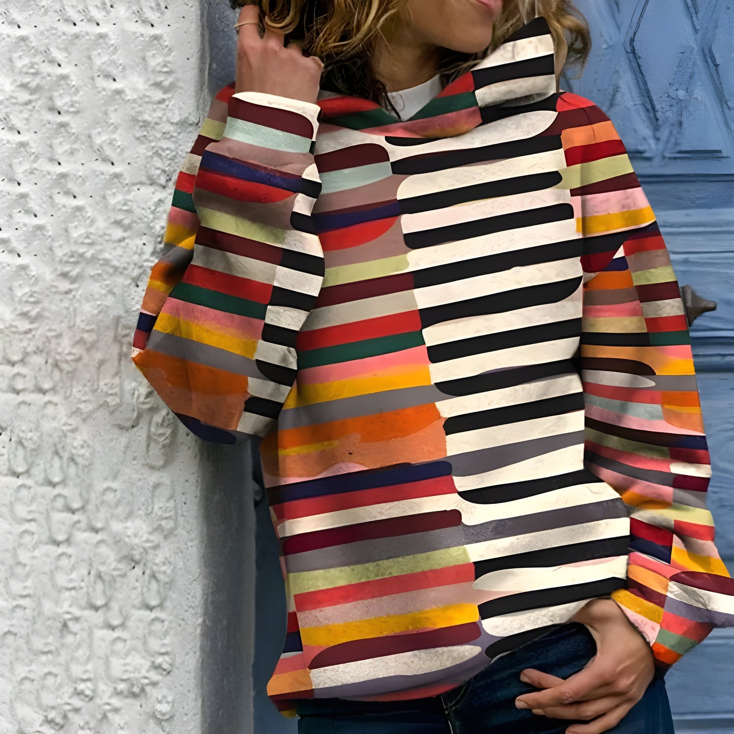 DORIS I TRENDIGE KAPUZEN-PULLOVER