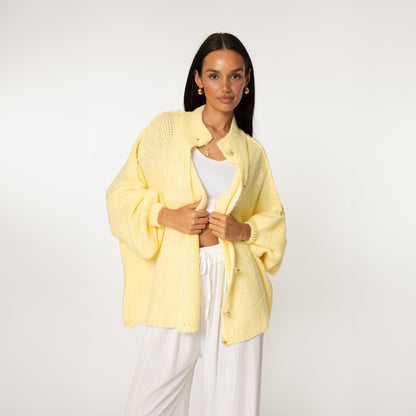 CLARA I SCHICKE ÜBERGROßE STRICKJACKE