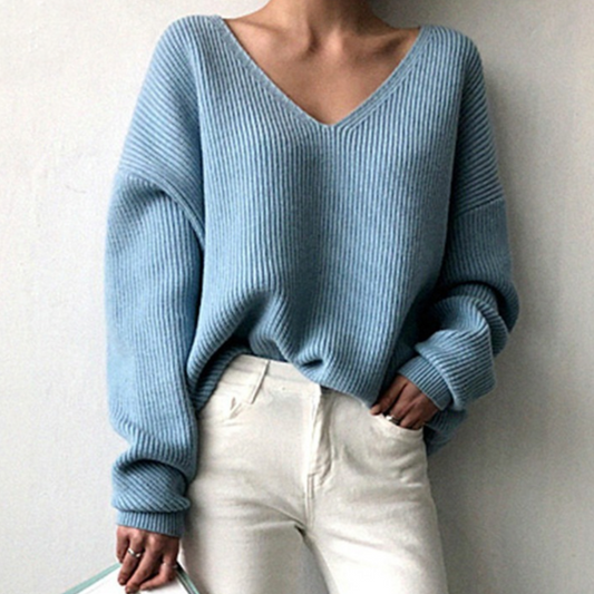 KERSTIN I STRICKPULLOVER MIT V-AUSSCHNITT