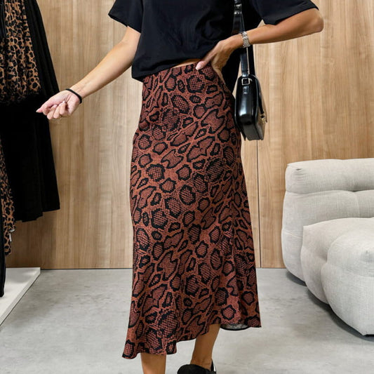SIDONIE I MODISCHER ROCK MIT TIERPRINT