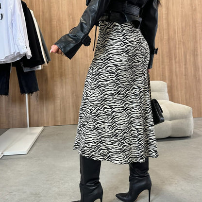 SIDONIE I MODISCHER ROCK MIT TIERPRINT