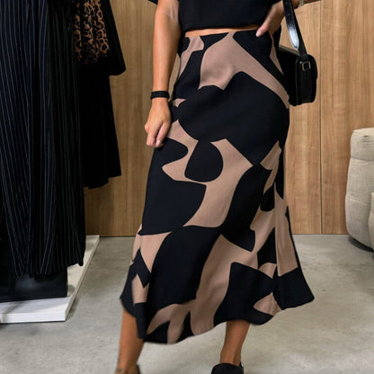 SIDONIE I MODISCHER ROCK MIT TIERPRINT
